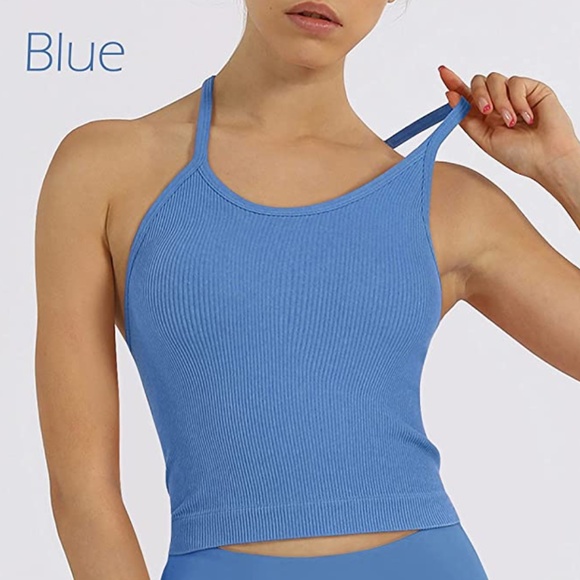 ODODOS Women's Crop Washed Seamless Rib-Knit Camisole Crop Tank Top (XS-S) - Picture 1 of 2